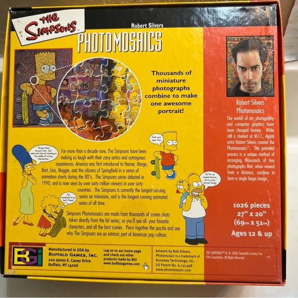 The Simpsons Bart Photomosaics Puzzle 1000 Pieces - Picture 7 of 7